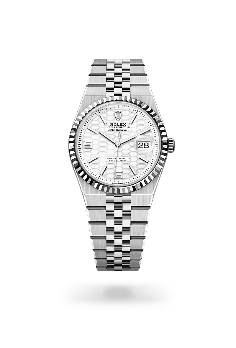 Rolex  Land-Dweller 36 Oyster, 36 mm, Oystersteel og hvidguld M127234-0001 | Knud Pedersen - Knud Pedersen