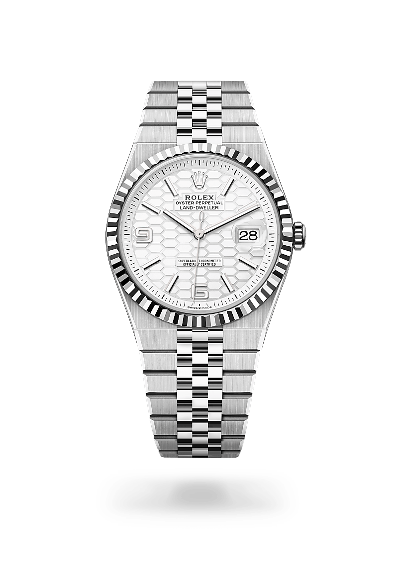 Rolex  Land-Dweller 40 Oyster, 40 mm, Oystersteel og hvidguld M127334-0001 | Knud Pedersen - Knud Pedersen