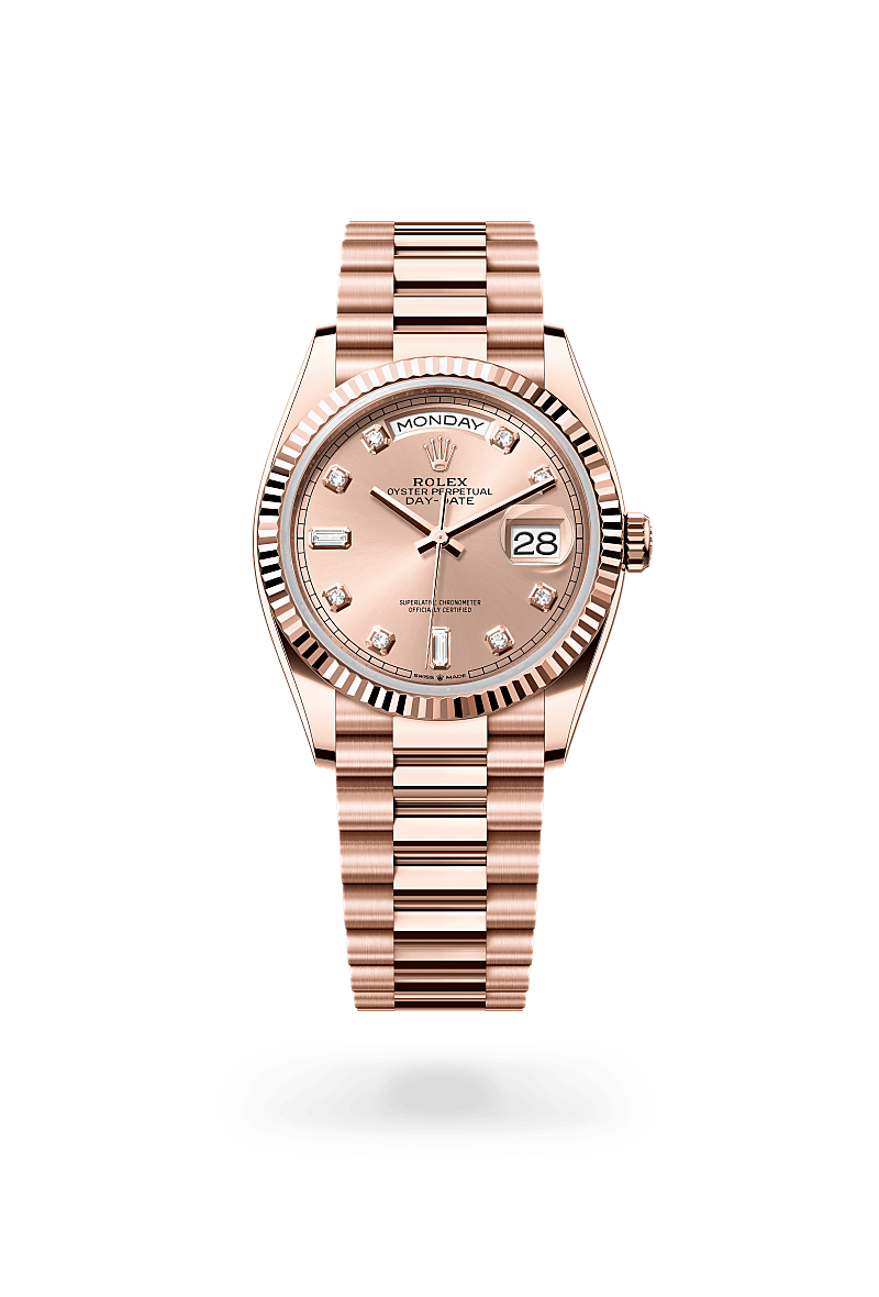 Rolex  Day-Date 36 Oyster, 36 mm, Everose guld M128235-0009 | Knud Pedersen - Knud Pedersen