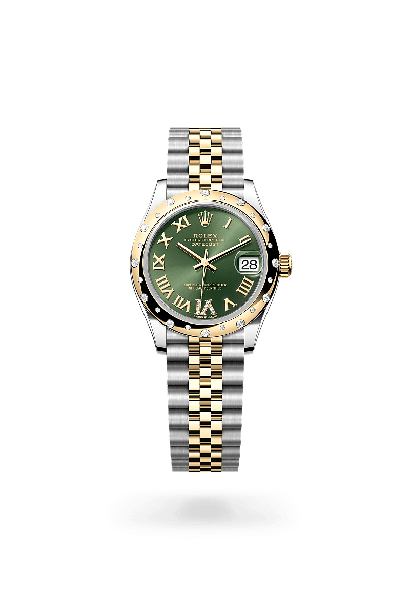 Rolex  Datejust 31 Oyster, 31 mm, Oystersteel, guld og diamanter M278343RBR-0016 | Knud Pedersen - Knud Pedersen