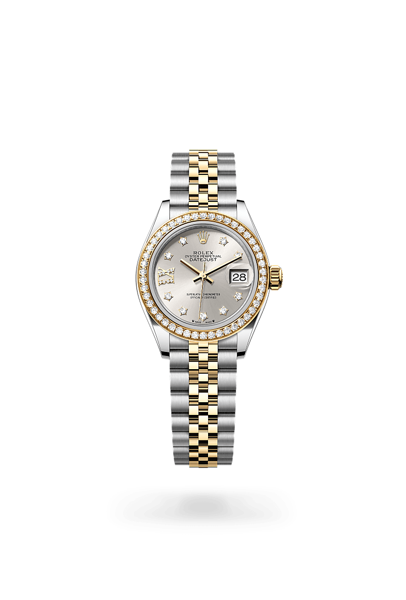 Rolex  Lady-Datejust Oyster, 28 mm, Oystersteel, guld og diamanter M279383RBR-0003 | Knud Pedersen - Knud Pedersen