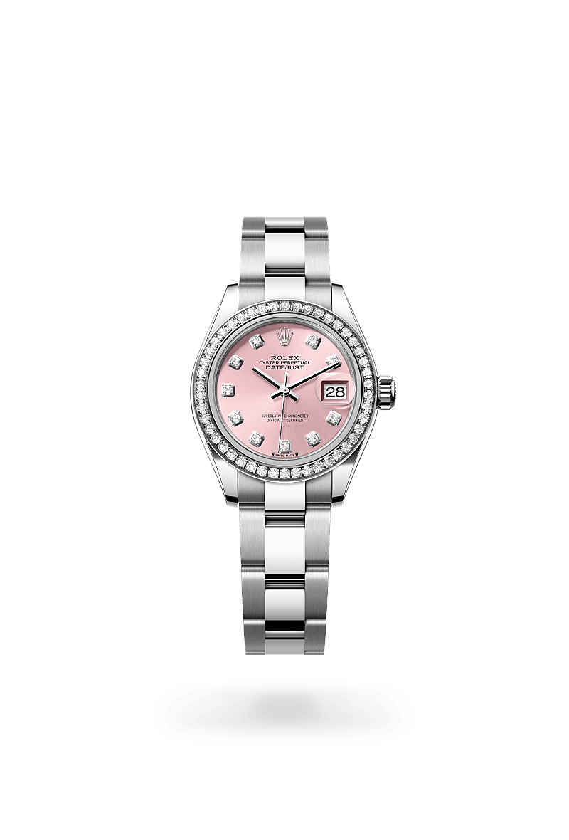 Rolex  Lady-Datejust Oyster, 28 mm, Oystersteel, hvidguld og diamanter M279384RBR-0004 | Knud Pedersen - Knud Pedersen