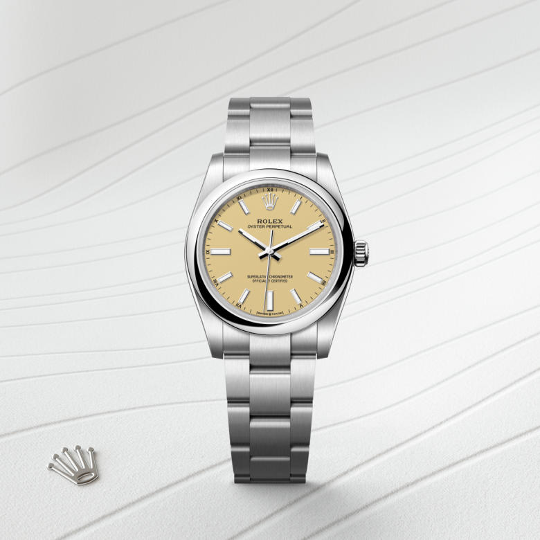 Rolex Oyster Perpetual 34, Oyster, 34 mm, Oystersteel, M124200-0007