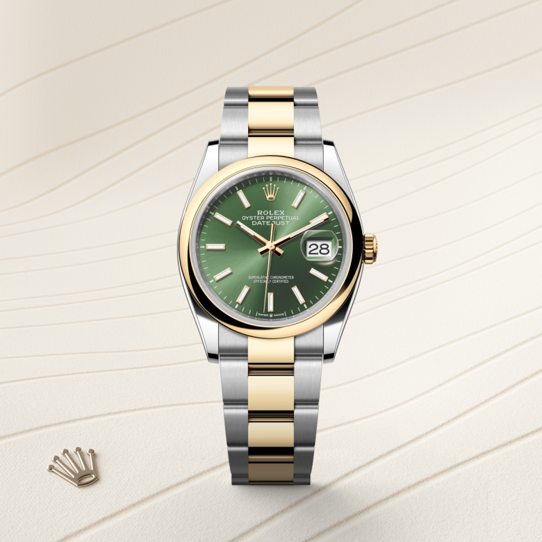 Rolex Datejust 36, Oyster, 36 mm, Oystersteel og gult guld, M126203-0058