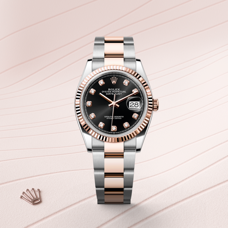 Rolex Datejust 36, Oyster, 36 mm, Oystersteel og Everose guld, M126231-0020