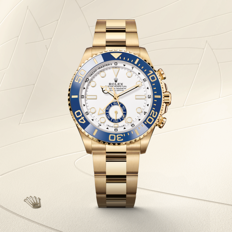 Rolex Yacht-Master II, Oyster, 44 mm, gult guld, M126688-0001