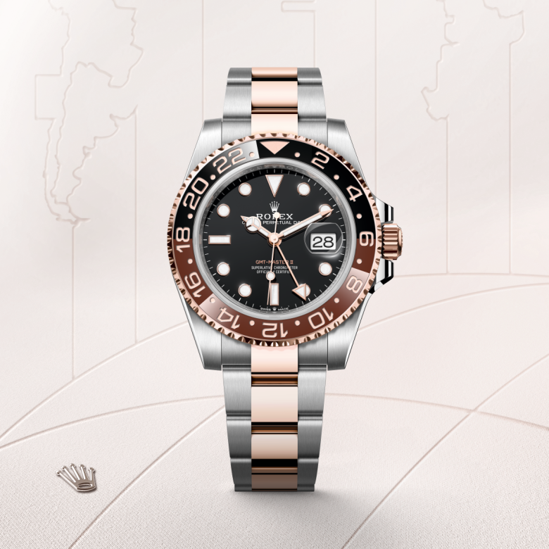 Rolex GMT-Master II, Oyster, 40 mm, Oystersteel og Everose guld, M126711CHNR-0002