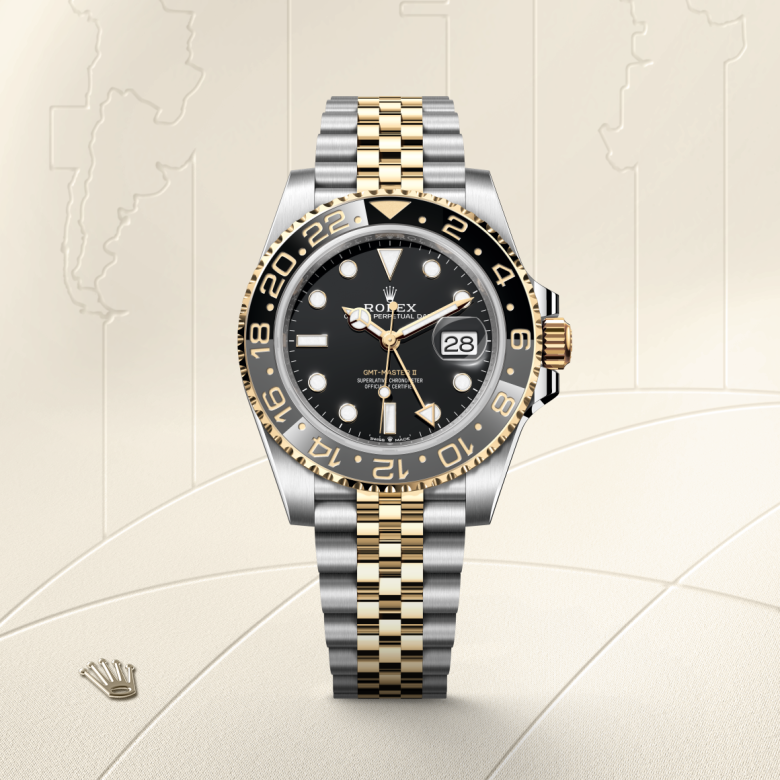 Rolex GMT-Master II, Oyster, 40 mm, Oystersteel og gult guld, M126713GRNR-0001