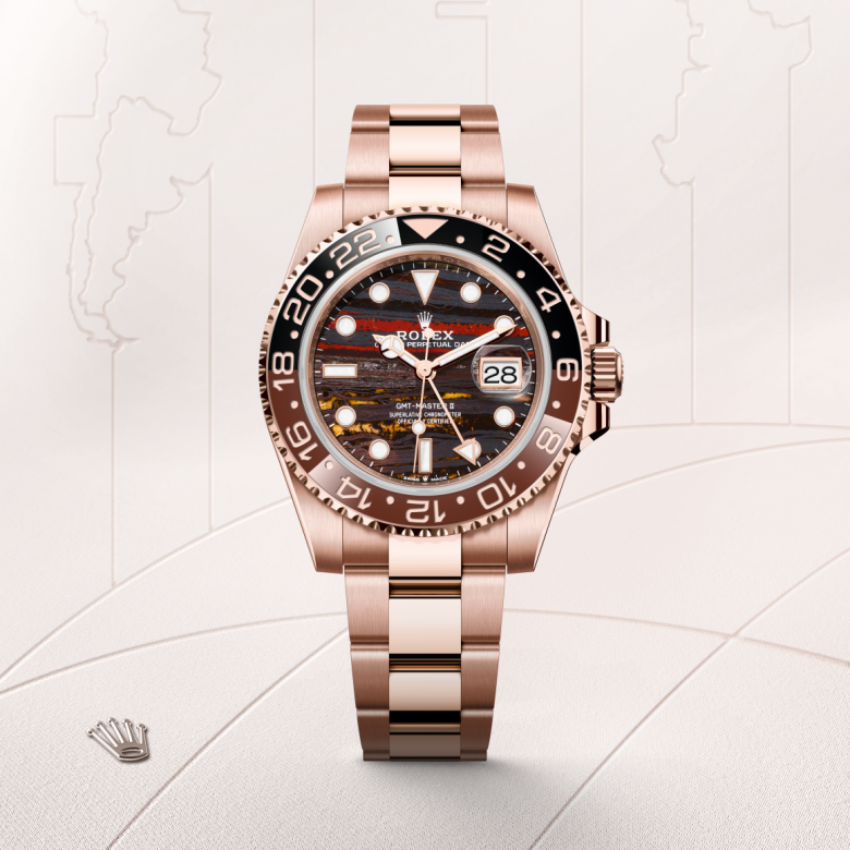 Rolex GMT-Master II, Oyster, 40 mm, Everose guld, M126715CHNR-0002