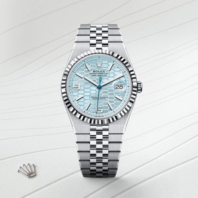 Rolex Land-Dweller 40, Oyster, 40 mm, platin, M127336-0001