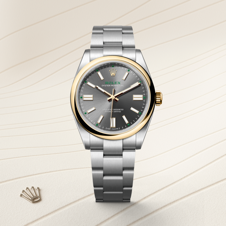 Rolex Oyster Perpetual 41, Oyster, 41 mm, Oystersteel og gult guld, M134303-0001