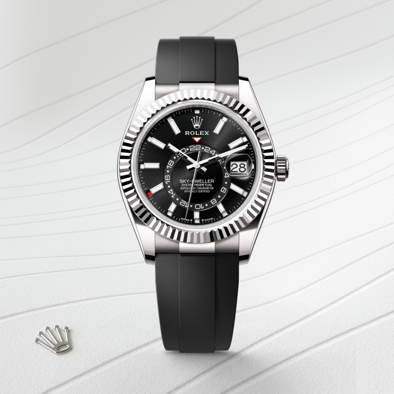 Rolex Sky-Dweller, Oyster, 42 mm, hvidguld, M336239-0002