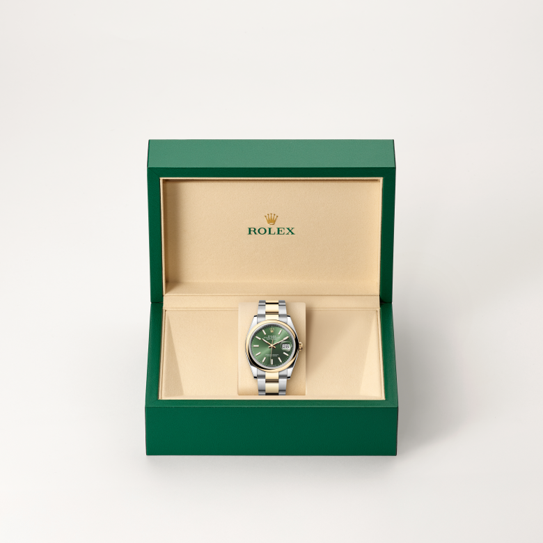 Rolex Datejust 36, Oyster, 36 mm, Oystersteel og gult guld, M126203-0058