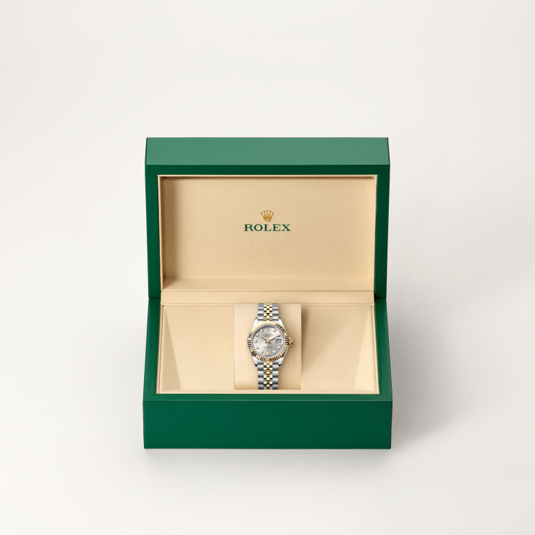 Rolex Lady-Datejust, Oyster, 28 mm, Oystersteel og gult guld, M279173-0007