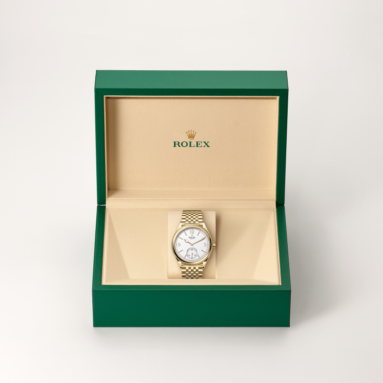 Rolex 1908, 39 mm, 18 karat gult guld, poleret finish, M52508-0008