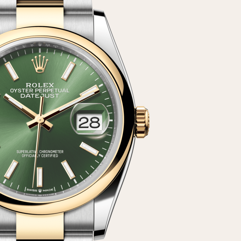 Rolex Datejust 36, Oyster, 36 mm, Oystersteel og gult guld, M126203-0058