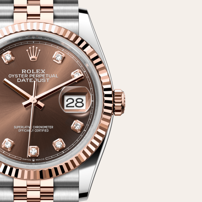 Rolex Datejust 36, Oyster, 36 mm, Oystersteel og Everose guld, M126231-0053