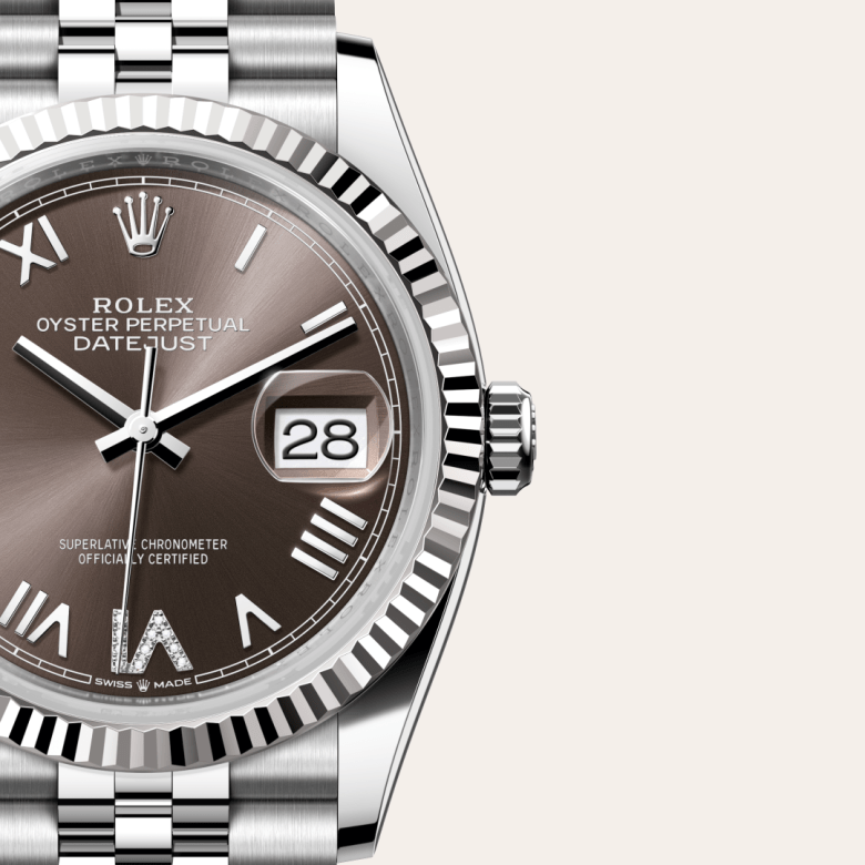 Rolex Datejust 36, Oyster, 36 mm, Oystersteel og hvidguld, M126234-0071