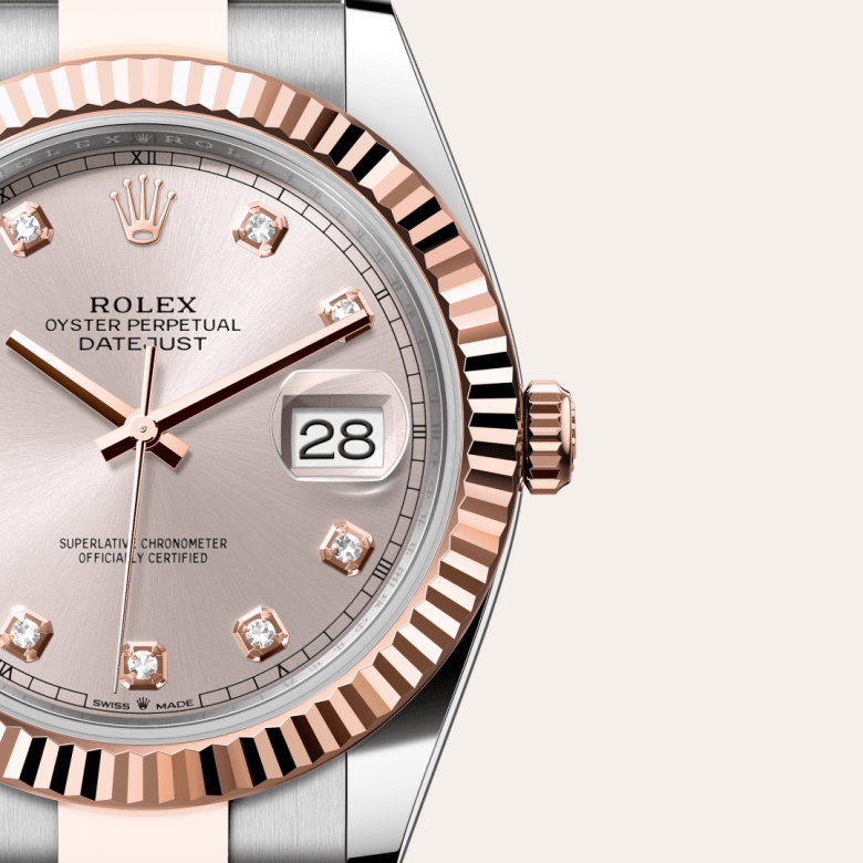 Rolex Datejust 41, Oyster, 41 mm, Oystersteel og Everose guld, M126331-0007