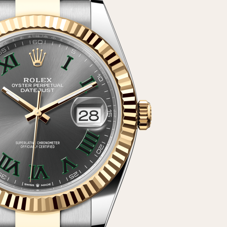 Rolex Datejust 41, Oyster, 41 mm, Oystersteel og gult guld, M126333-0019