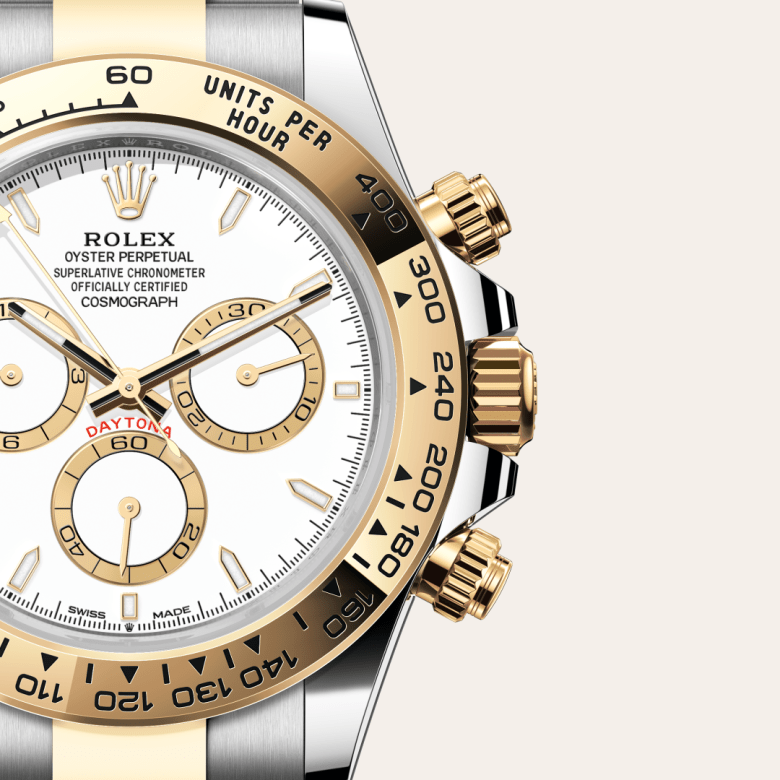 Rolex Cosmograph Daytona, Oyster, 40 mm, Oystersteel og gult guld, M126503-0001