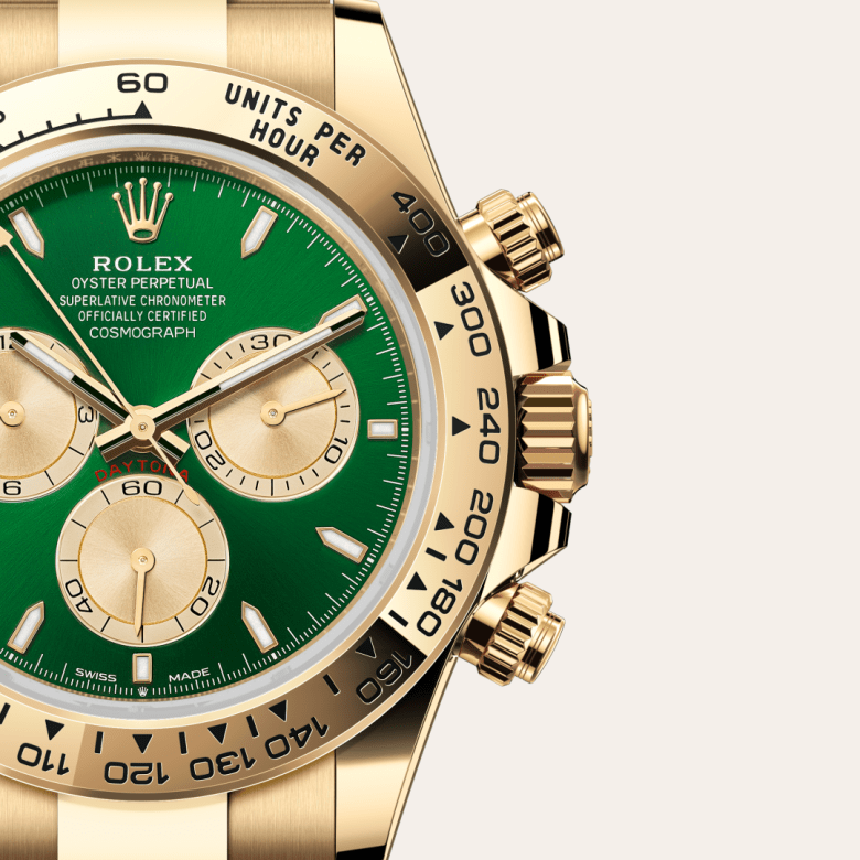 Rolex Cosmograph Daytona, Oyster, 40 mm, gult guld, M126508-0008