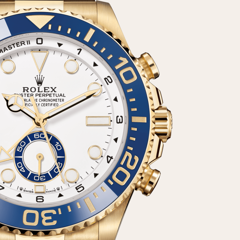 Rolex Yacht-Master II, Oyster, 44 mm, gult guld, M126688-0001