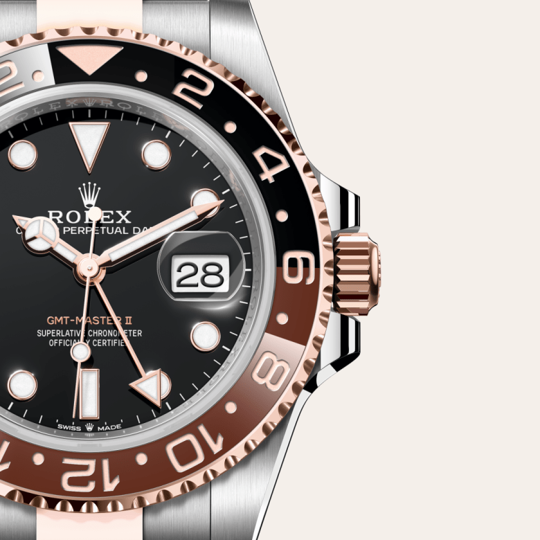 Rolex GMT-Master II, Oyster, 40 mm, Oystersteel og Everose guld, M126711CHNR-0002