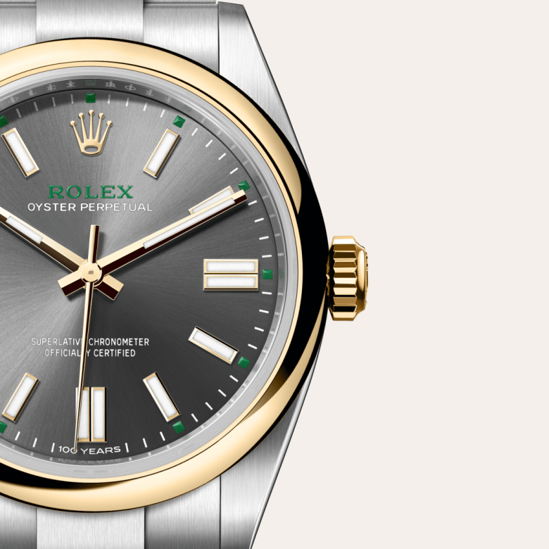 Rolex Oyster Perpetual 41, Oyster, 41 mm, Oystersteel og gult guld, M134303-0001