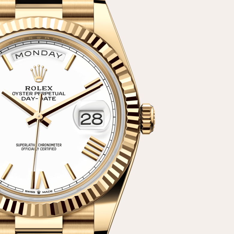 Rolex Day-Date 40, Oyster, 40 mm, gult guld, M228238-0042