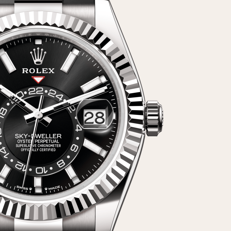 Rolex Sky-Dweller, Oyster, 42 mm, hvidguld, M336239-0002