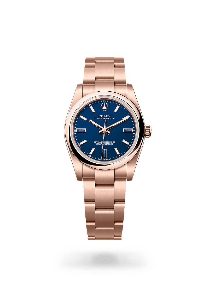 Rolex Oyster Perpetual 34Oyster, 34 mm, Everose guldM124205-0002 - Knud Pedersen