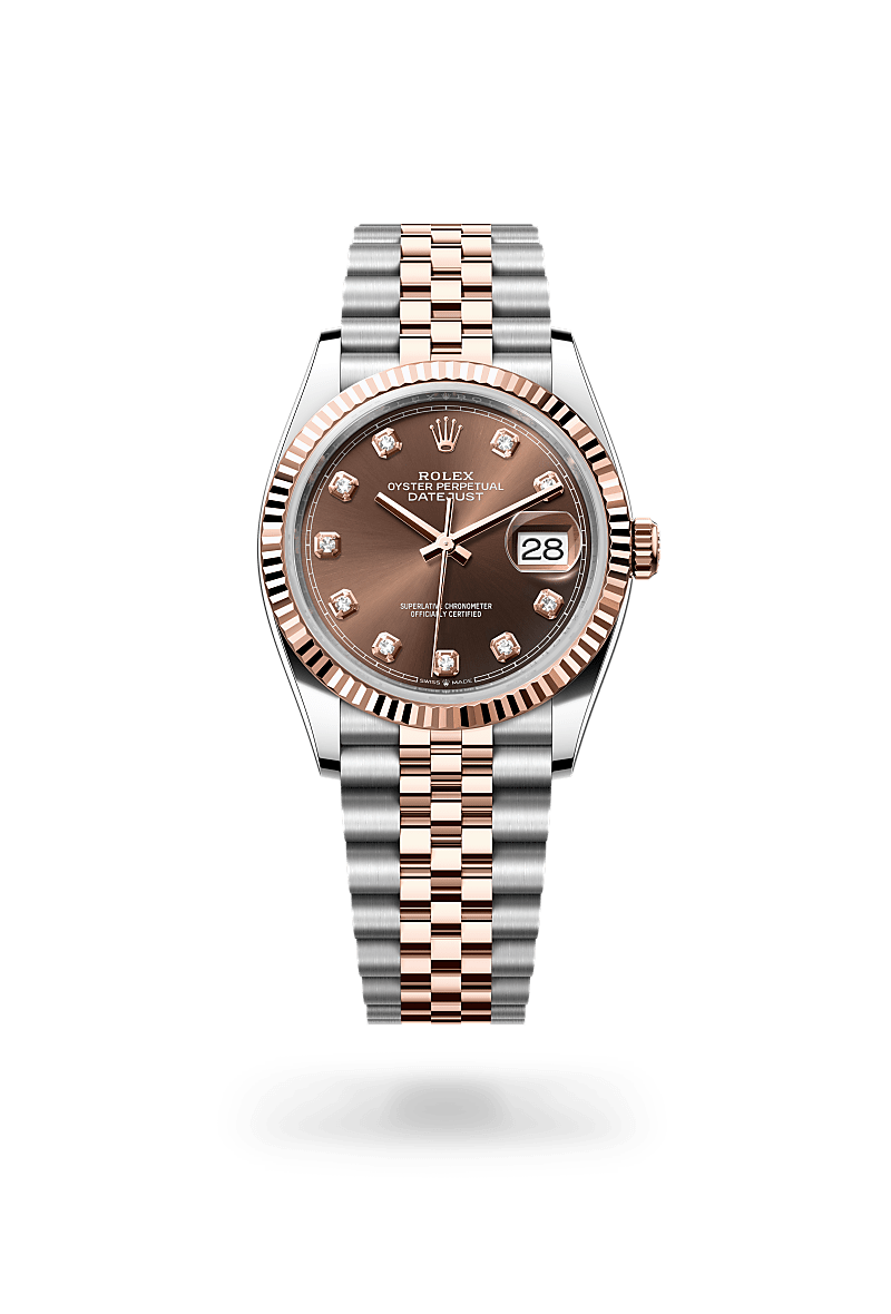 Rolex Datejust 36Oyster, 36 mm, Oystersteel og Everose guldM126231-0053 - Knud Pedersen