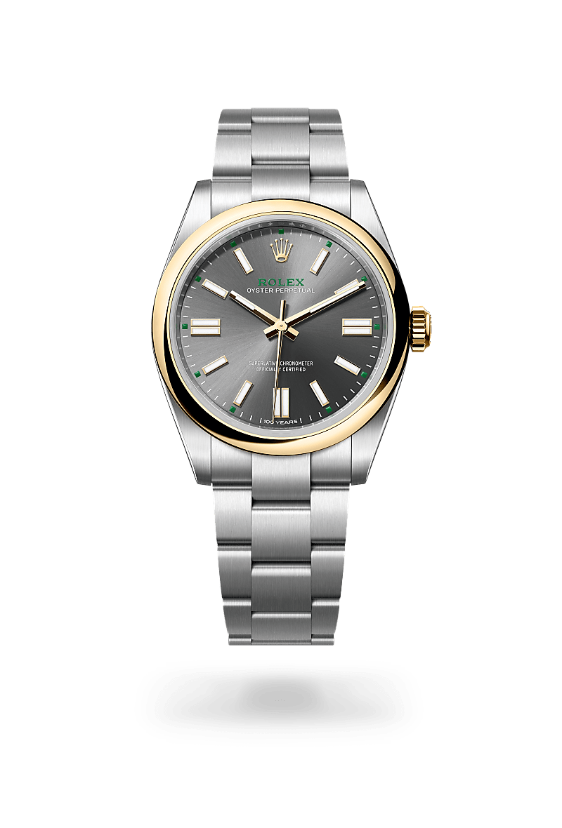 Rolex Oyster Perpetual 41Oyster, 41 mm, Oystersteel og gult guldM134303-0001 - Knud Pedersen