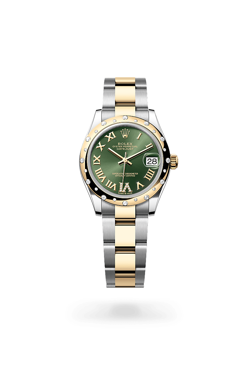 Rolex Datejust 31Oyster, 31 mm, Oystersteel, guld og diamanterM278343RBR-0015 - Knud Pedersen