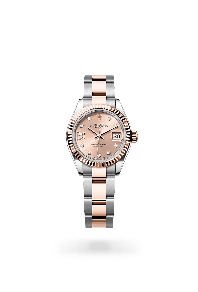 Rolex Lady-DatejustOyster, 28 mm, Oystersteel og Everose guldM279171-0028 - Knud Pedersen