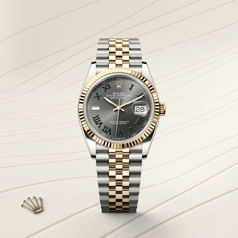 Rolex Datejust 36, Oyster, 36 mm, Oystersteel og gult guld, M126233-0035