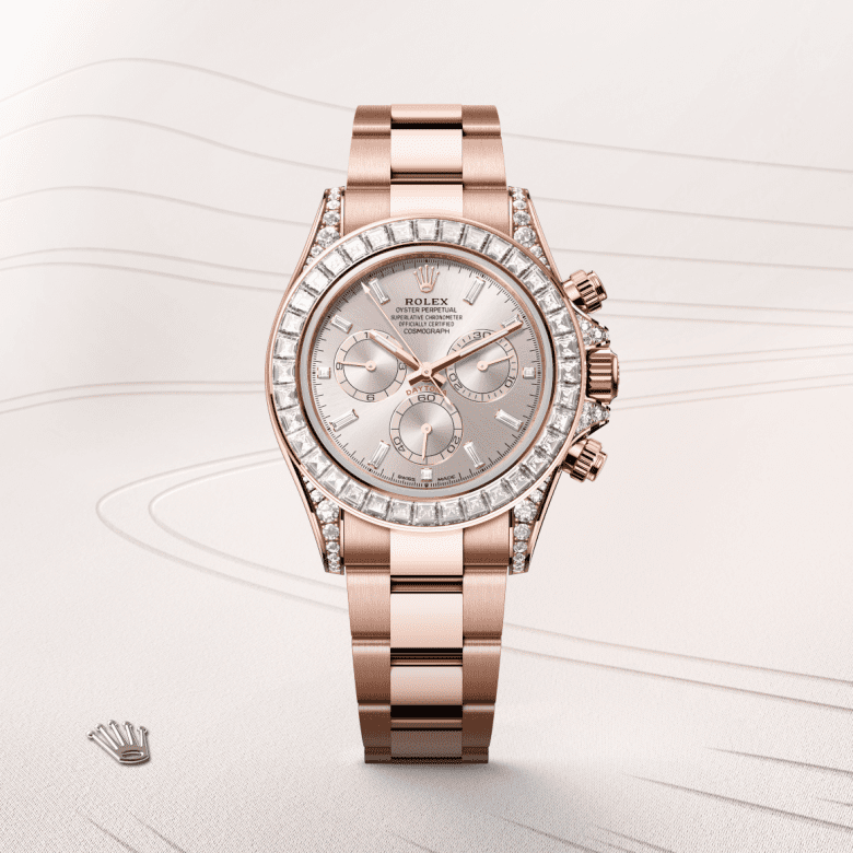 Rolex Cosmograph Daytona, Oyster, 40 mm, Everose guld og diamanter, M126595TBR-0001