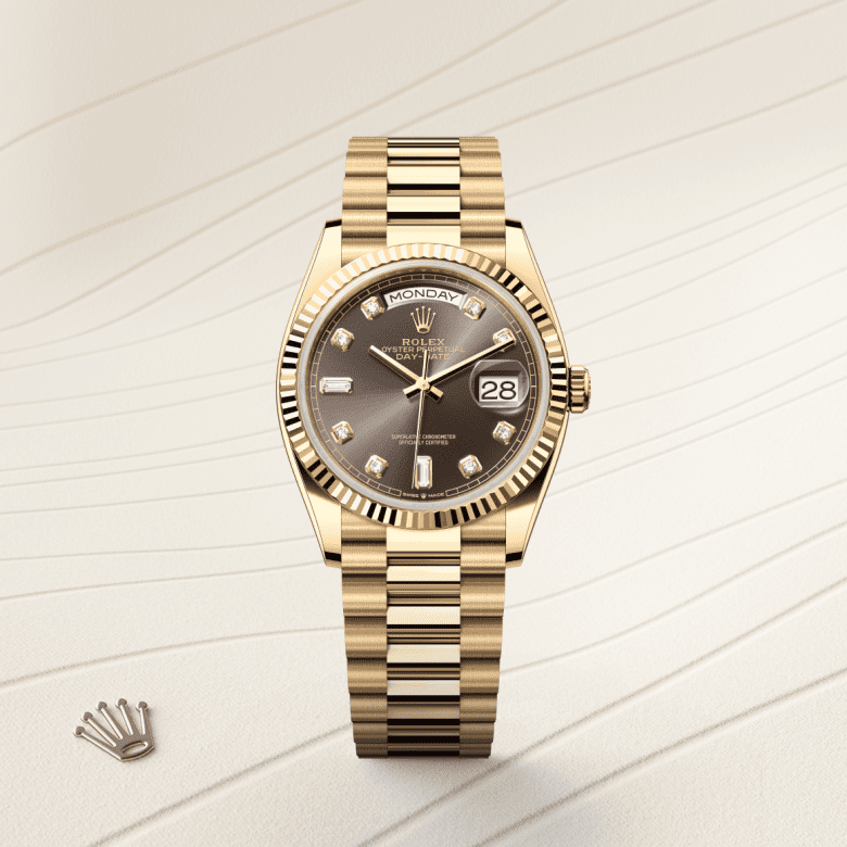 Rolex Day-Date 36, Oyster, 36 mm, gult guld, M128238-0022