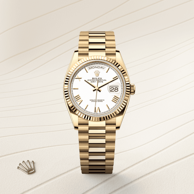 Rolex Day-Date 36, Oyster, 36 mm, gult guld, M128238-0113