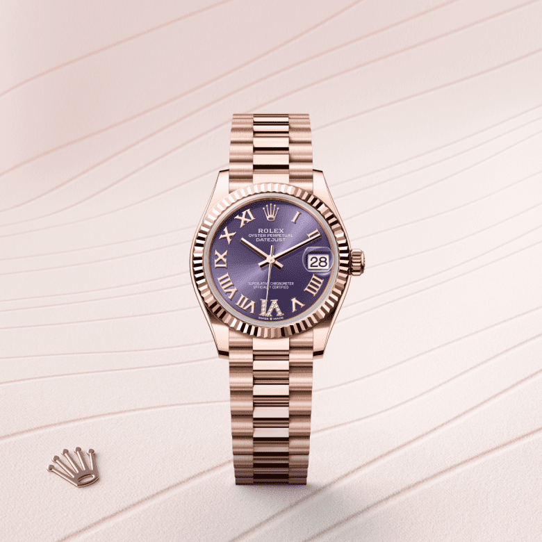 Rolex Datejust 31, Oyster, 31 mm, Everose guld, M278275-0029