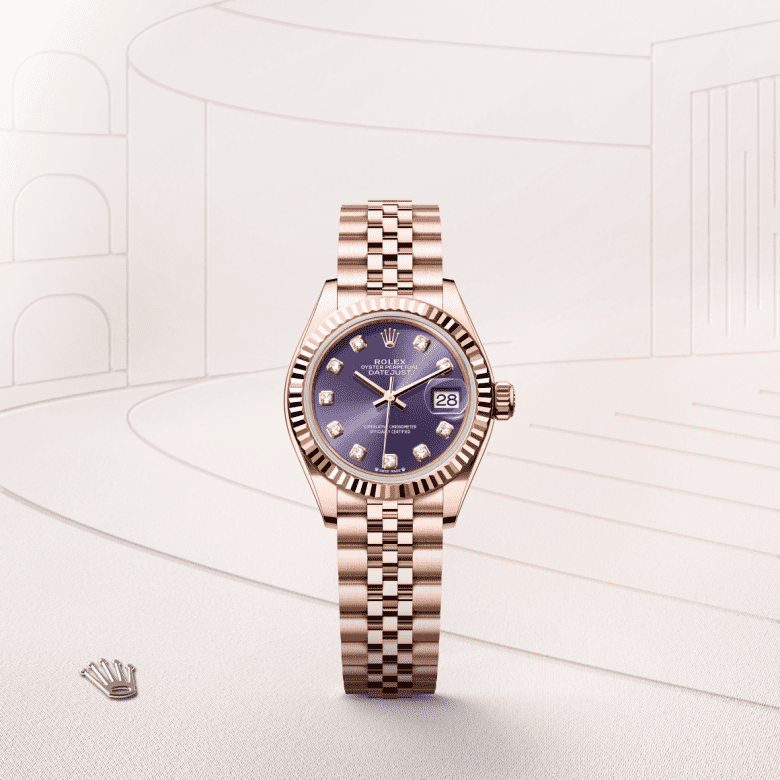Rolex Lady-Datejust, Oyster, 28 mm, Everose guld, M279175-0020