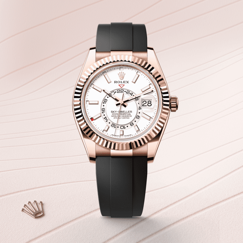 Rolex Sky-Dweller, Oyster, 42 mm, Everose guld, M336235-0003