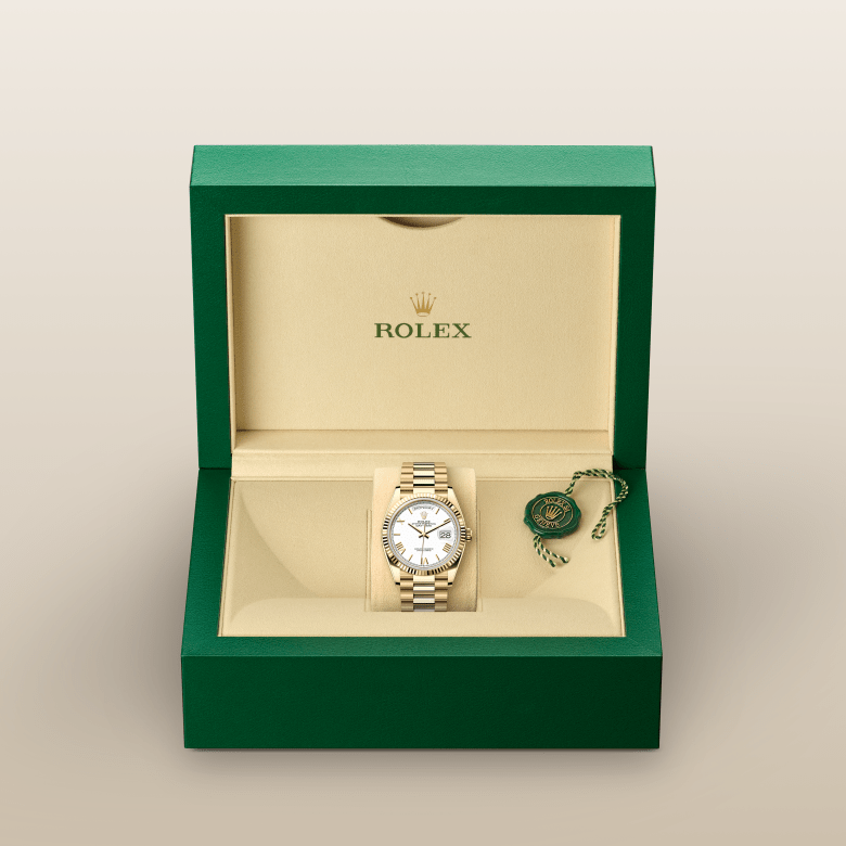 Rolex Day-Date 36, Oyster, 36 mm, gult guld, M128238-0113
