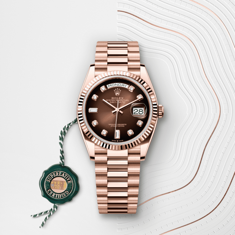 Rolex Day-Date 36, Oyster, 36 mm, Everose guld, M128235-0037