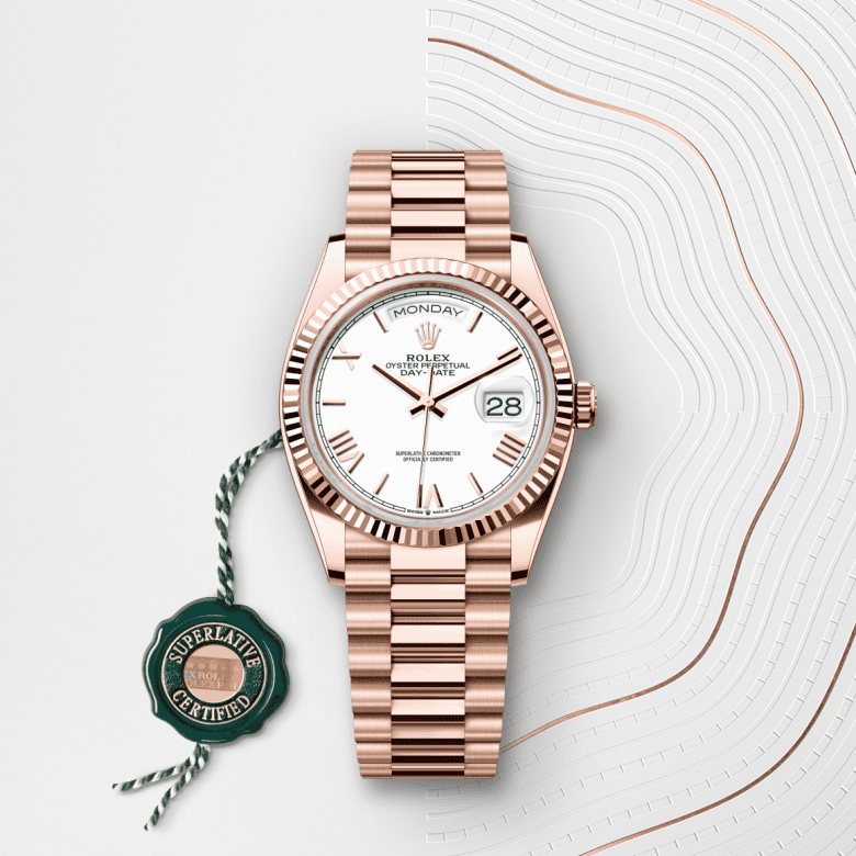 Rolex Day-Date 36, Oyster, 36 mm, Everose guld, M128235-0070