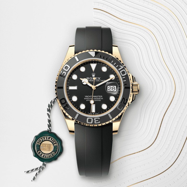 Rolex Yacht-Master 42, Oyster, 42 mm, gult guld, M226658-0001