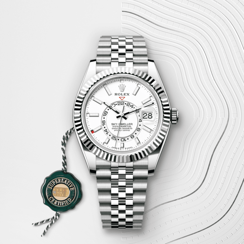 Rolex Sky-Dweller, Oyster, 42 mm, Oystersteel og hvidguld, M336934-0004