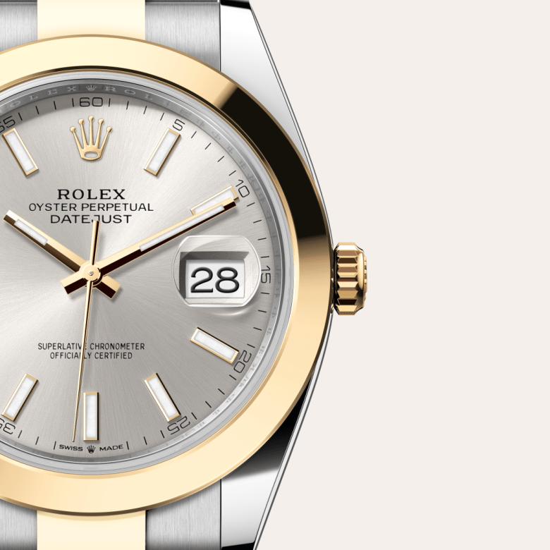 Rolex Datejust 41, Oyster, 41 mm, Oystersteel og gult guld, M126303-0001