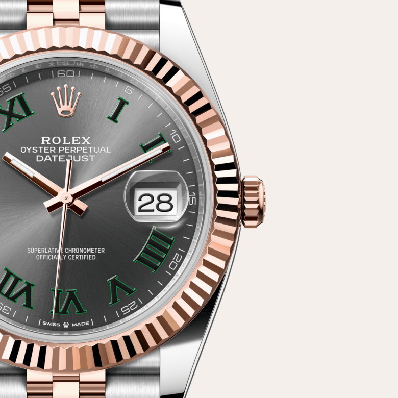 Rolex Datejust 41, Oyster, 41 mm, Oystersteel og Everose guld, M126331-0016